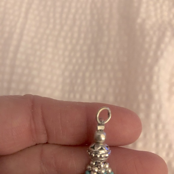 Turquoise bracelet - Vintage Sterling Silver - 50 grams - Picture 6 of 10